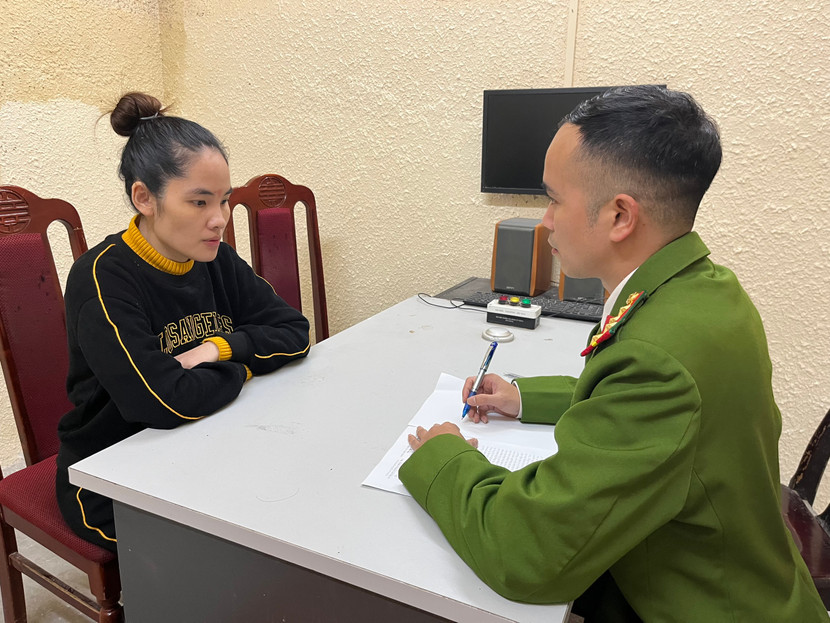 Nguyễn Dương Kiều Vy tại cơ quan điều tra Nguyễn Dương Kiều Vy tại cơ quan điều tra