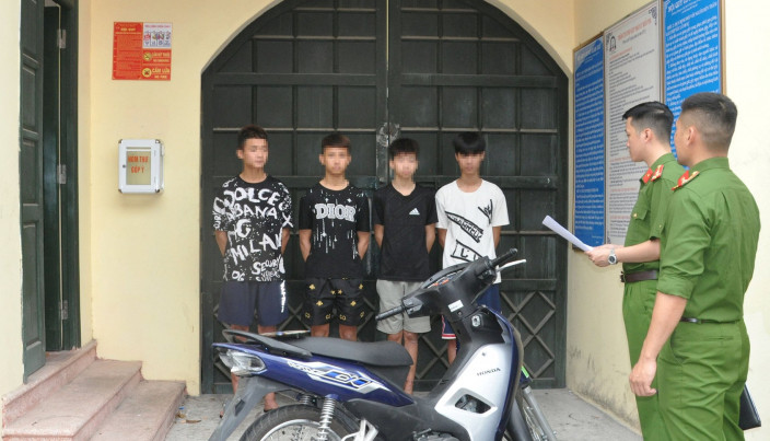 Nhóm đối tượng bị bắt giữ