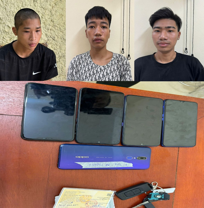 Nhóm đối tượng trộm cắp tài sản bị bắt giữ