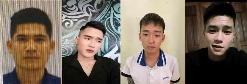 Các đối tượng bị bắt giữ