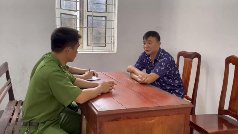 Cơ quan điều tra lấy lời khai của Trần Văn Thành