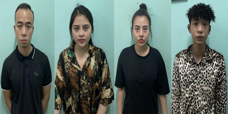 Nhóm đối tượng bị bắt giữ