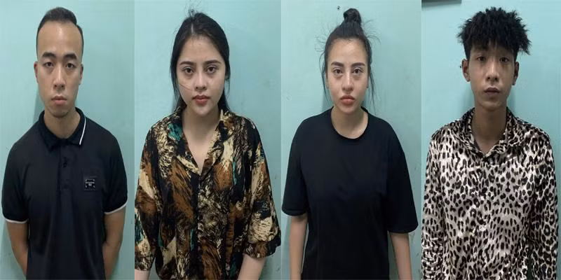 Nhóm đối tượng bị bắt giữ