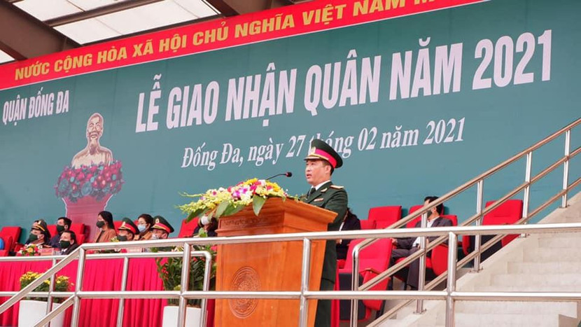 Lễ giao nhận quân tại quận Đống Đa