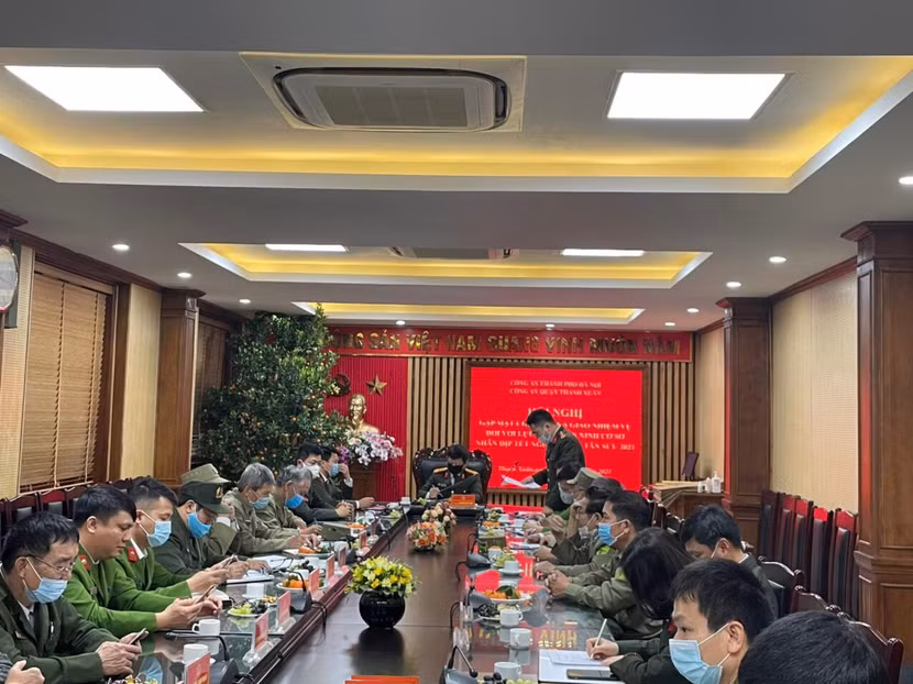 Hội nghị gặp mặt chúc Tết và giao nhiệm vụ đối với lực lượng an ninh cơ sở nhân dịp Tết Nguyên đán Tân Sửu- 2021