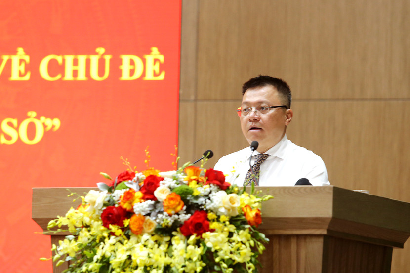 Đồng chí Lê Quốc Minh phát biểu tại Lễ trao giải