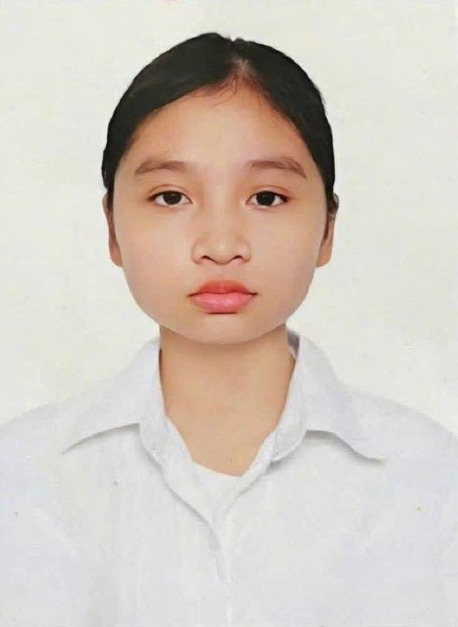 Hình ảnh em Nguyễn Ngọc Thủy được gia đình trình báo mất tích