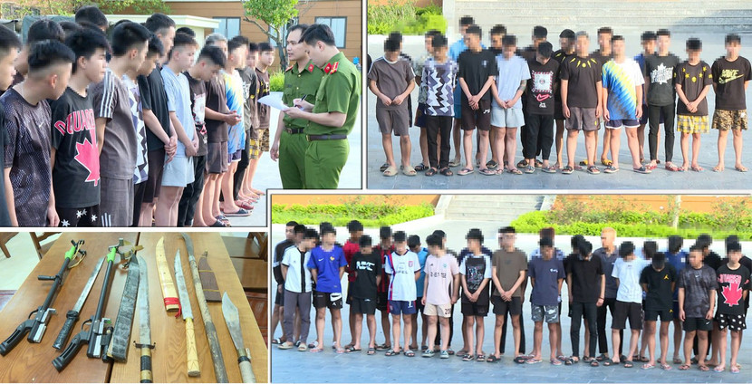 Nhóm đối tượng bị bắt giữ