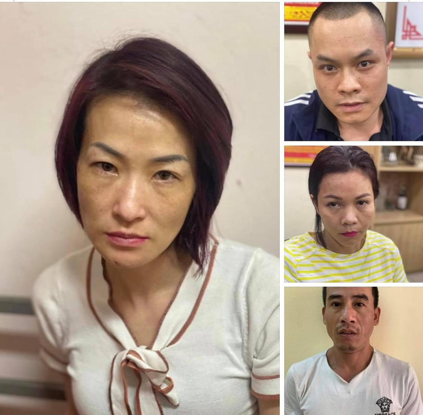 Các đối tượng bị bắt giữ Các đối tượng bị bắt giữ