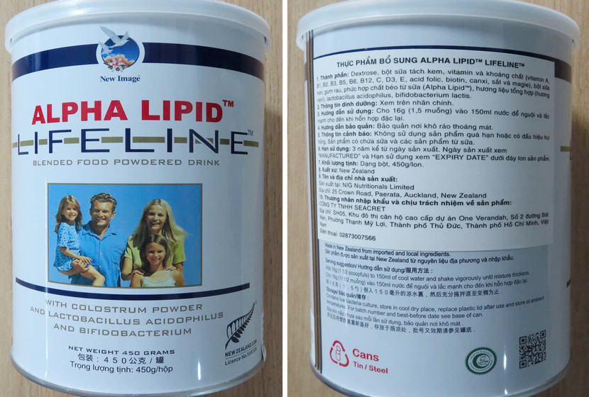 Sản phẩm thực phẩm bổ sung Alpha Lipid Lifeline mà Công ty Seacret bị cấm bán Sản phẩm thực phẩm bổ sung Alpha Lipid Lifeline mà Công ty Seacret bị cấm bán