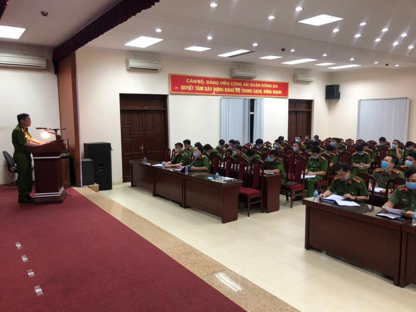 Công an quận Đống Đa triển khai kế hoạch đến Công an các phường và Đội nghiệp vụ