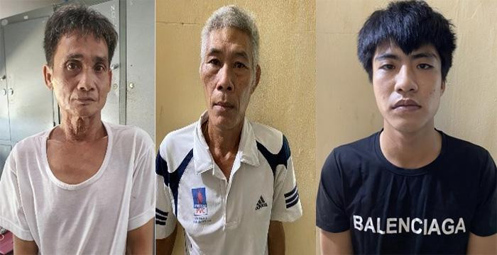 Các đối tượng bị bắt giữ