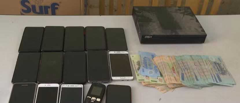 Số tang vật bị thu giữ