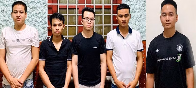 Nhóm đối tượng bị bắt giữ
