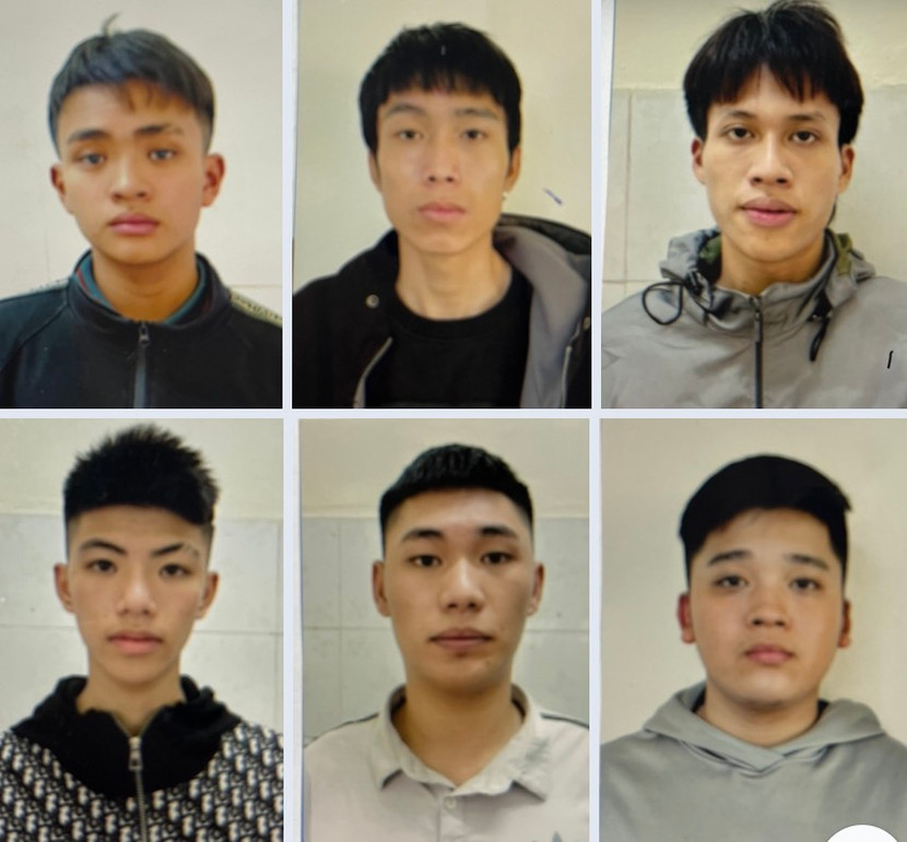 Nhóm đối tượng bị bắt giữ