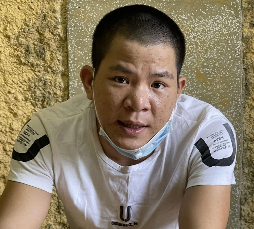 Đối tượng Nguyễn Thanh Trình bị bắt giữ Đối tượng Nguyễn Thanh Trình bị bắt giữ