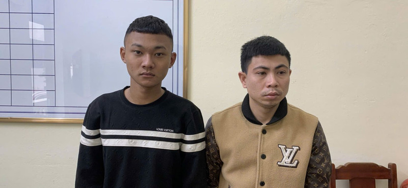 2 đối tượng Bùi Văn Thành và Vũ Mai Quyền Linh gây rối trật tự công cộng tại thị trấn Nga Sơn bị bắt giữ