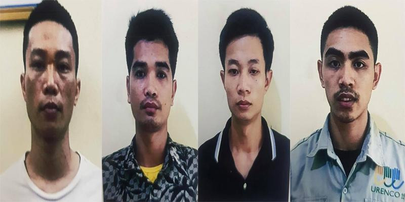 Nhóm đối tượng bị bắt giữ