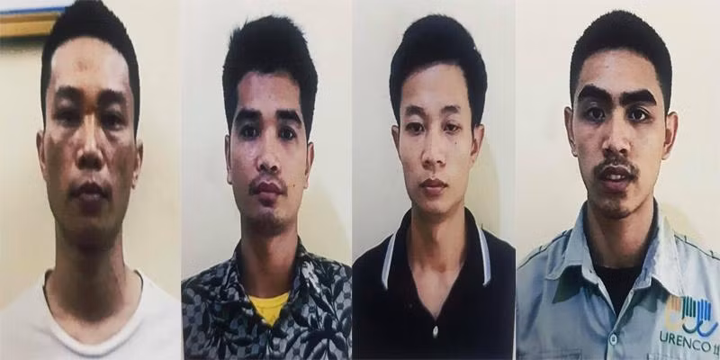 Nhóm đối tượng bị bắt giữ