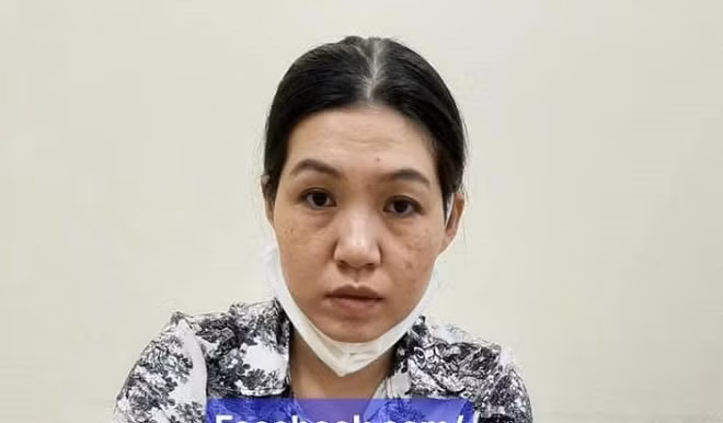 Đối tượng Trần Thị Thanh Hoa bị bắt giữ