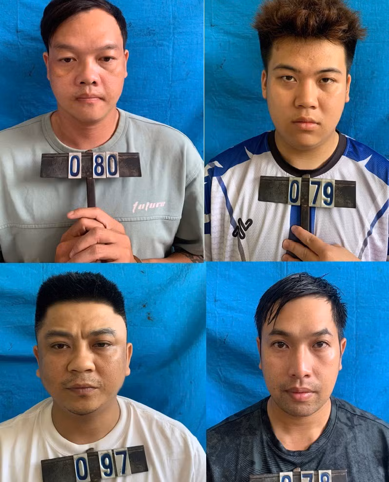 Nhóm đối tượng bị bắt giữ
