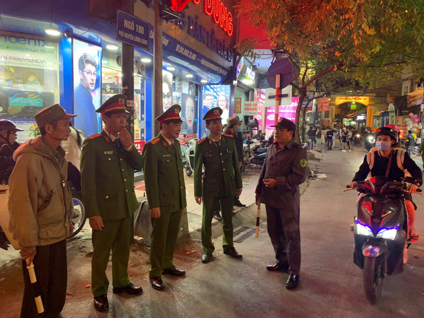 Đảm bảo an ninh trật tự tại khu vực lối dẫn vào giáo xứ Thái Hà