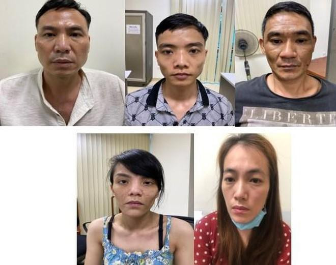 Nhóm đối tượng bị bắt giữ Nhóm đối tượng bị bắt giữ