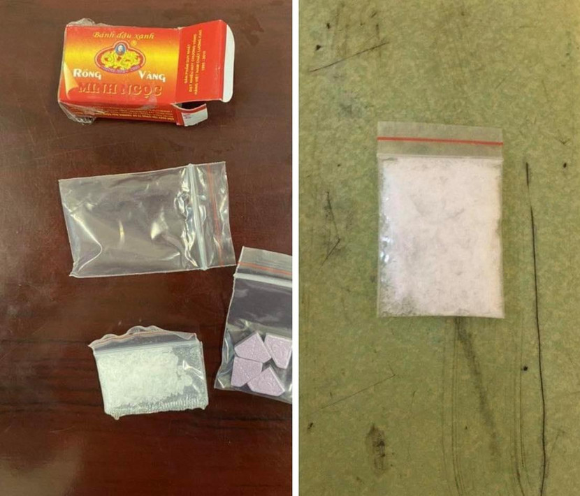 Các tang vật bị thu giữ