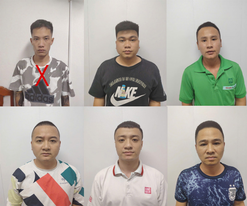 Các đối tượng bị bắt giữ Các đối tượng bị bắt giữ