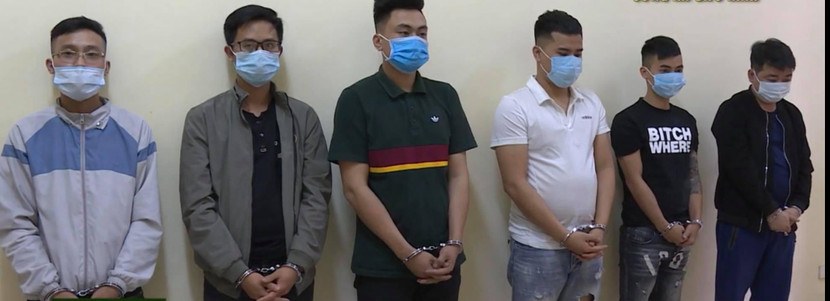 Các đối tượng bị bắt giữ Các đối tượng bị bắt giữ