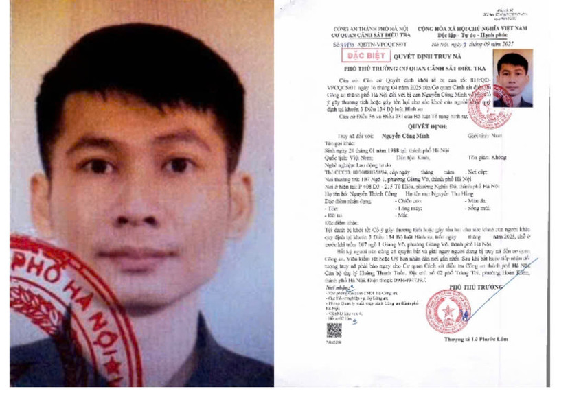 Quyết định truy nã Nguyễn Công Minh Quyết định truy nã Nguyễn Công Minh