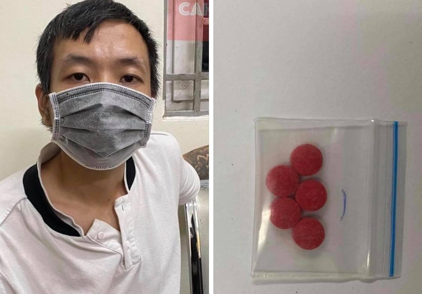 Đối tượng cùng tang vật bị bắt giữ