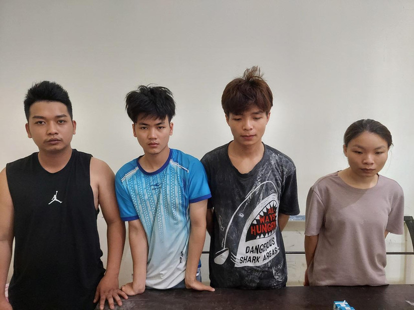 Nhóm đối tượng bị bắt giữ Nhóm đối tượng bị bắt giữ