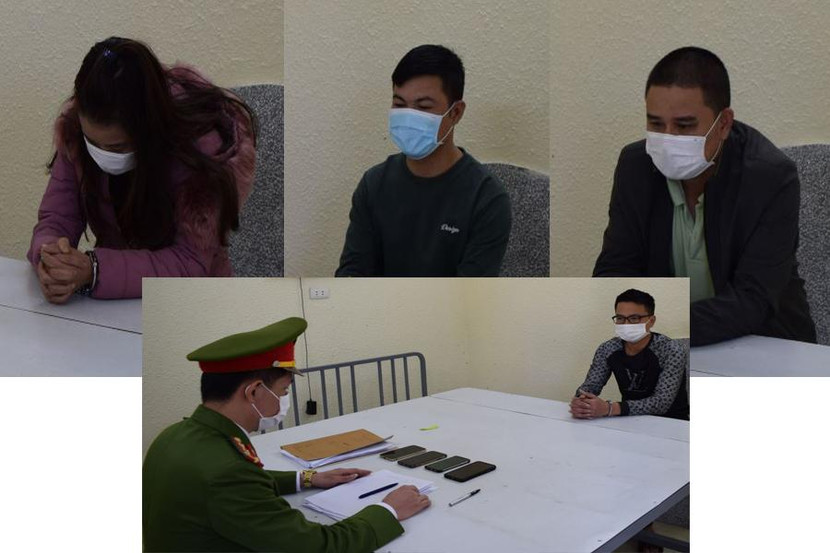 Nhóm đối tượng bị bắt giữ