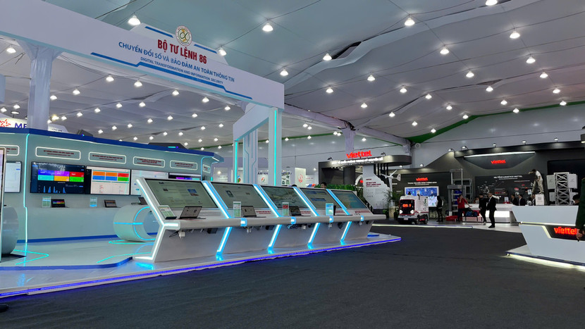 Một số gian hàng đơn vị, doanh nghiệp quân đội ứng dụng chuyển đổi số tại Khu trưng bày Một số gian hàng đơn vị, doanh nghiệp quân đội ứng dụng chuyển đổi số tại Khu trưng bày