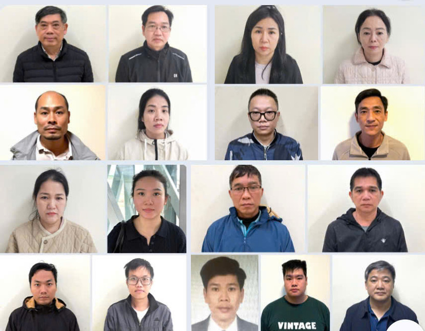 Các đối tượng bị khởi tố