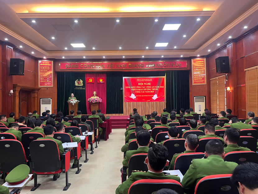 Hội nghị Tổng kết công tác công an năm 2024 của Công an quận Thanh Xuân