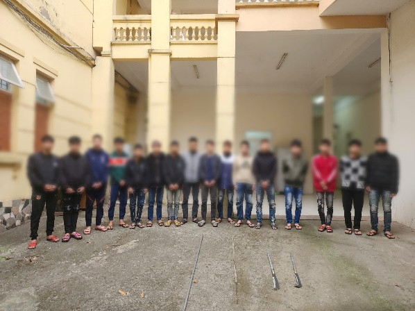 Nhóm đối tượng bị bắt giữ