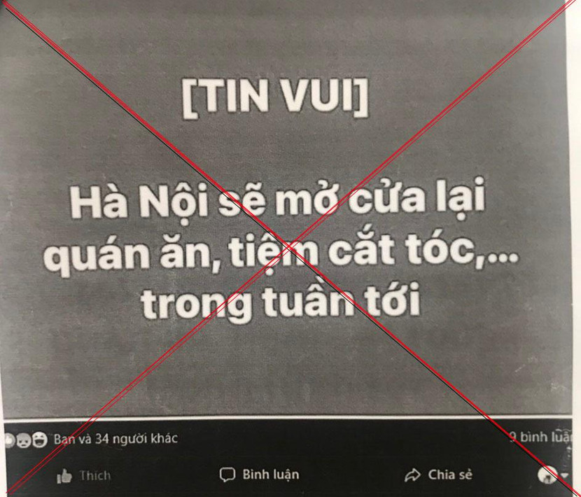 Thông tin sai sự thật được chị T đăng tải ngày 12-8 Thông tin sai sự thật được chị T đăng tải ngày 12-8