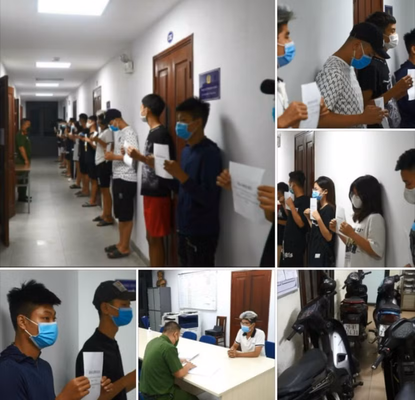 Các đối tượng tụ tập, gây rối trật tự bị bắt giữ
