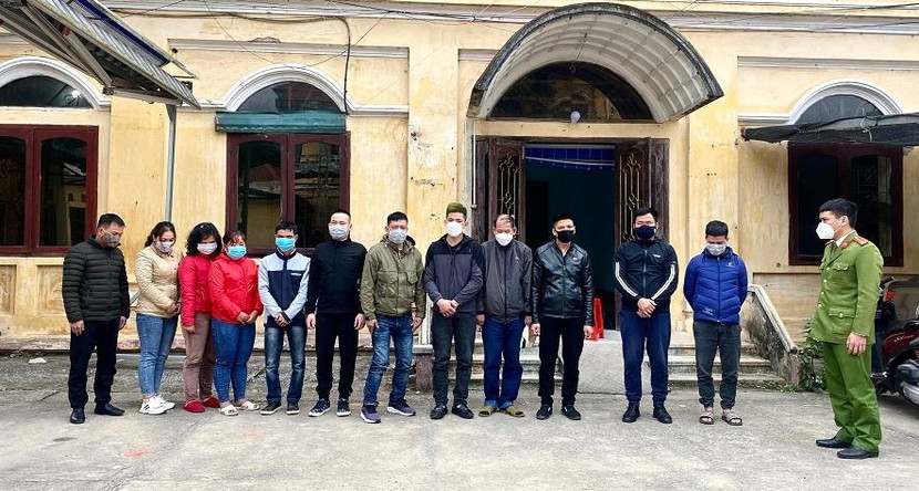 Nhóm đối tượng bị bắt giữ