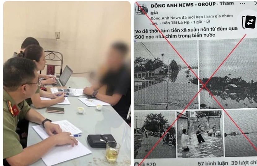 Cơ quan chức năng làm việc với người phê duyệt tin không chính xác