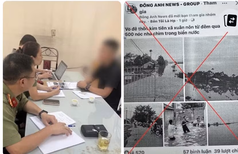 Cơ quan chức năng làm việc với người phê duyệt tin không chính xác