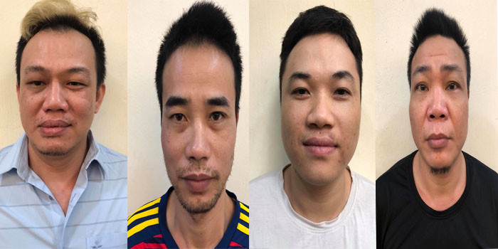 Các đối tượng bị bắt giữ