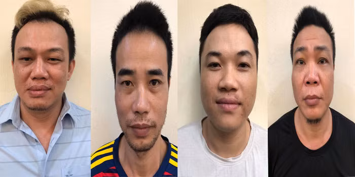 Các đối tượng bị bắt giữ