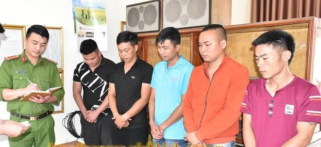 Các đối tượng bị bắt giữ Các đối tượng bị bắt giữ