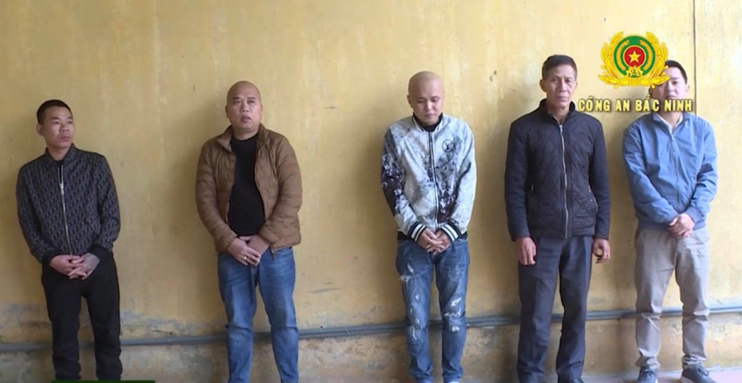 Các đối tượng bị bắt giữ Các đối tượng bị bắt giữ