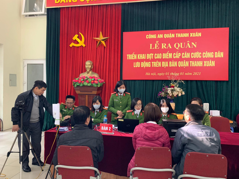 Triển khai cao điểm cấp căn cước công dân gắn chíp cho người dân Triển khai cao điểm cấp căn cước công dân gắn chíp cho người dân