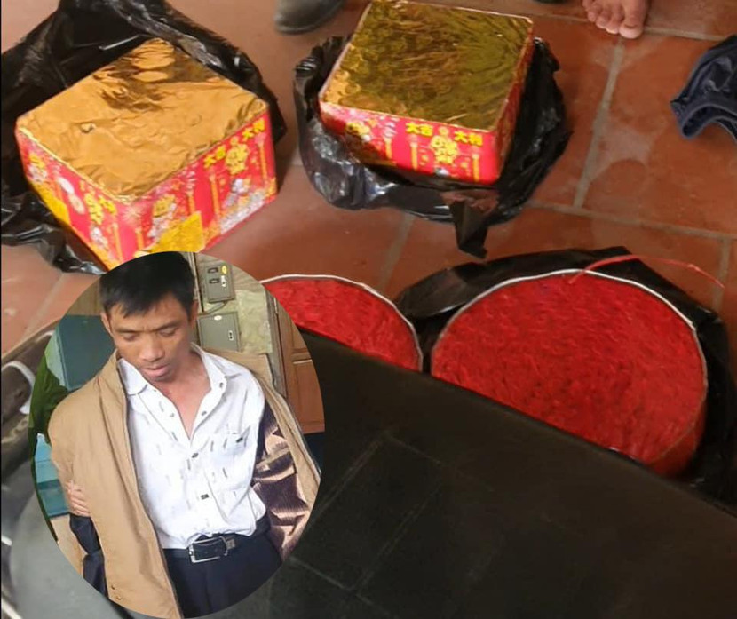 Công an huyện Thường Tín bắt vụ vận chuyển pháo nổ
