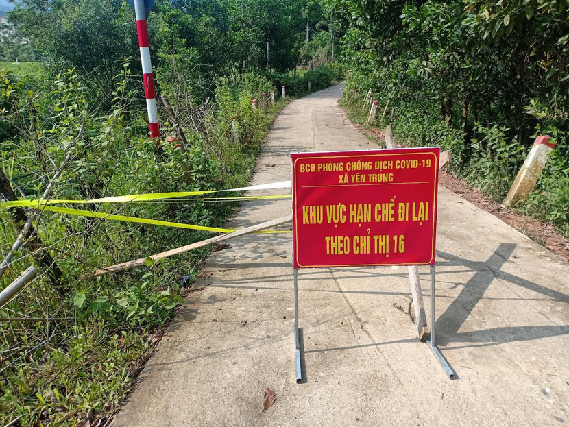 Chốt phòng chống dịch tại xã Yên Trung, huyện Thạch Thất Chốt phòng chống dịch tại xã Yên Trung, huyện Thạch Thất